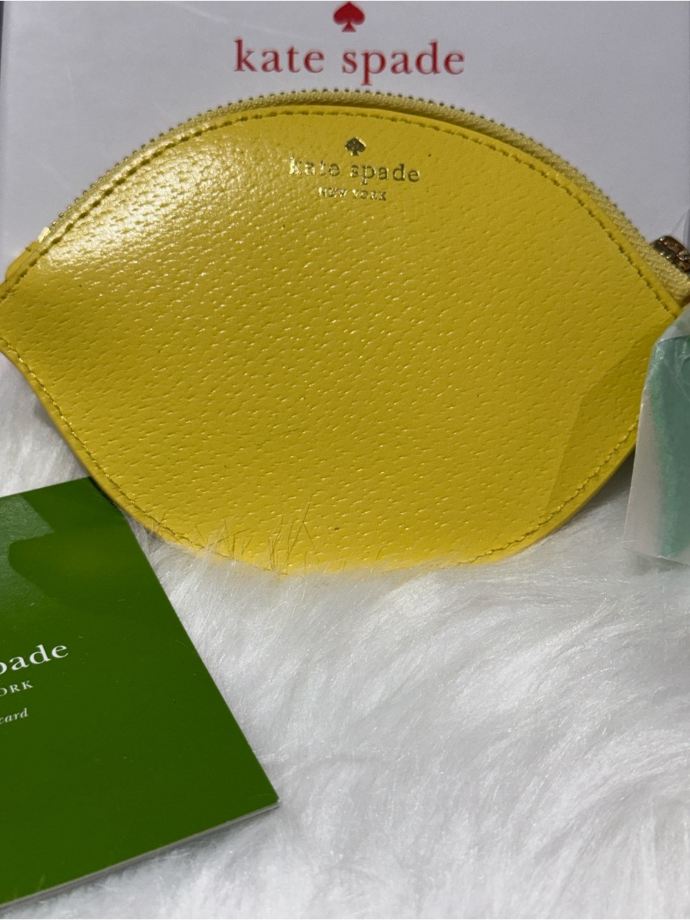 🍋 Kate Spade Lemon Coin Purse NWT Novelty Leather Pouch Collector Piece - Picture 3 of 4